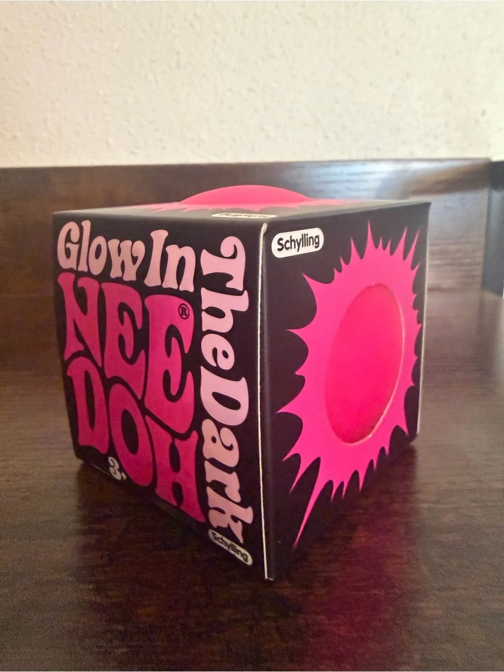 Schylling Glow-In-The-Dark NeeDoh - Pink